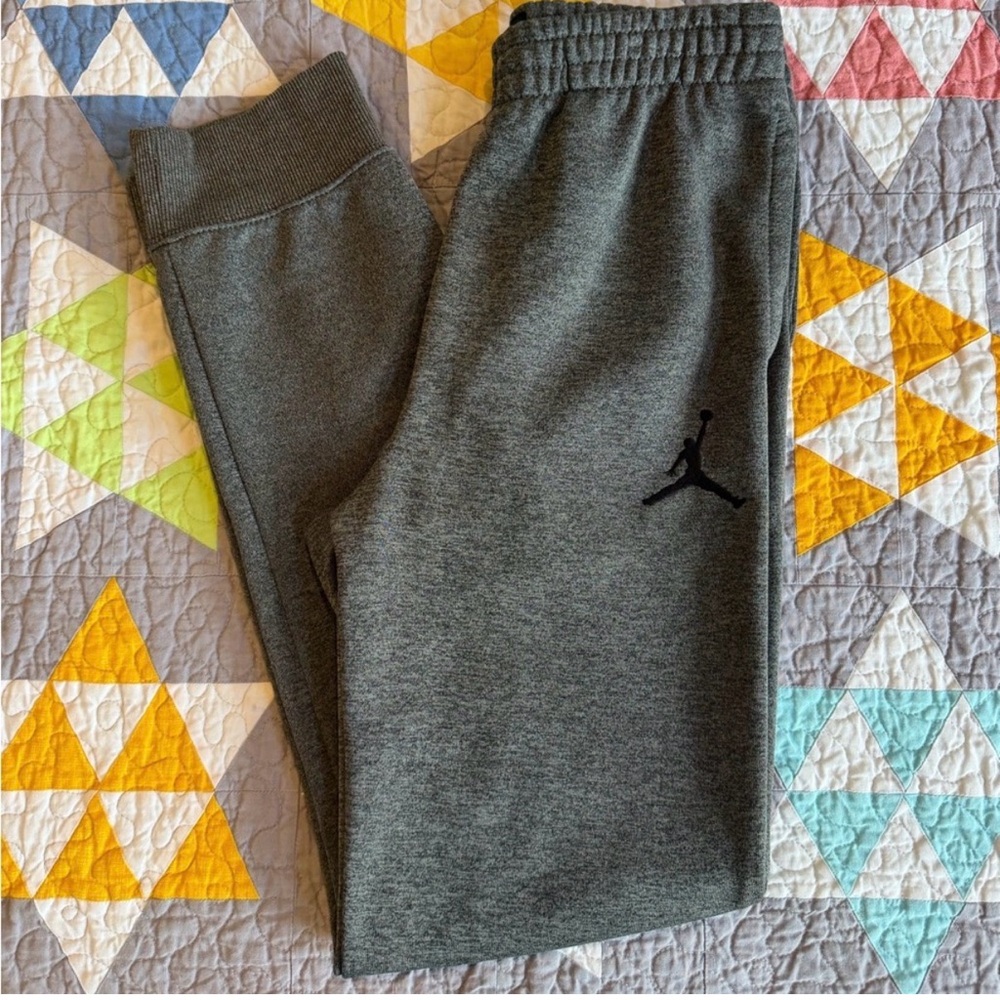 Jordan Kids Charcoal Joggers with Black Logo